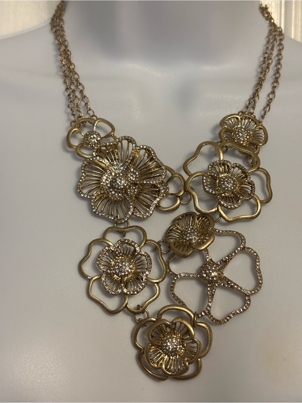 Badgely Mishka Rhinestone Necklace and Earring Set